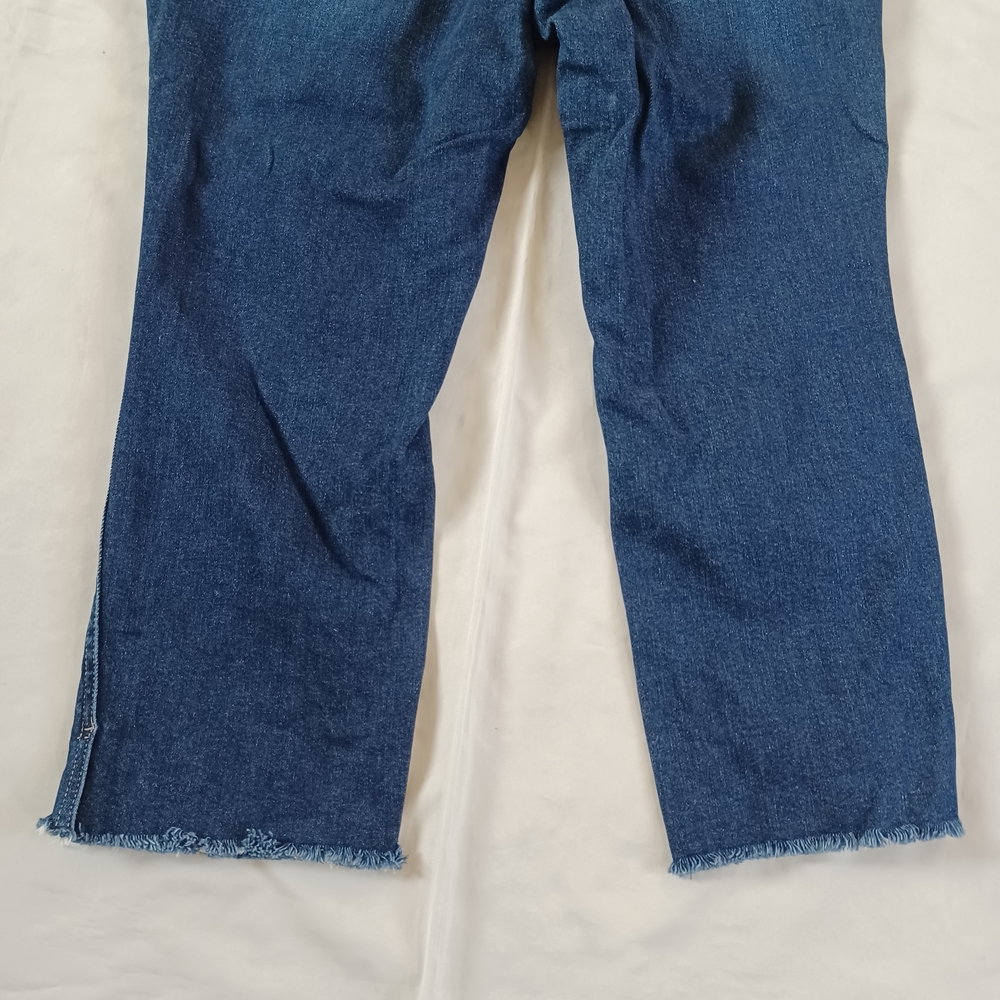 Judy Blue Women's Cropped Jeans Highrise Straight Dark Wash Plus Size 16W - Picture 6 of 12